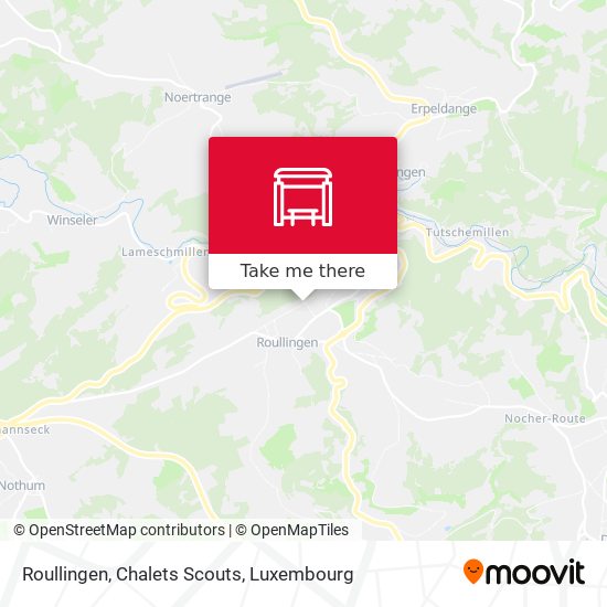 Roullingen, Chalets Scouts map