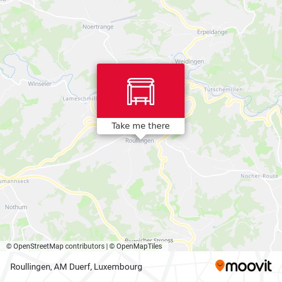 Roullingen, AM Duerf Karte