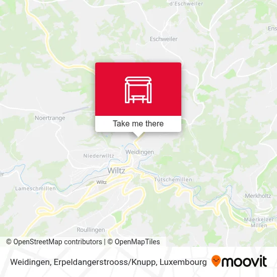 Weidingen, Erpeldangerstrooss / Knupp map