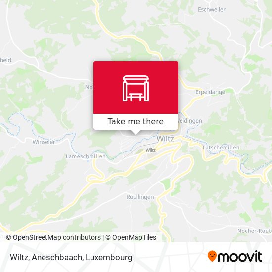 Wiltz, Aneschbaach map