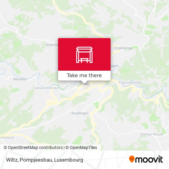 Wiltz, Pompjeesbau Karte