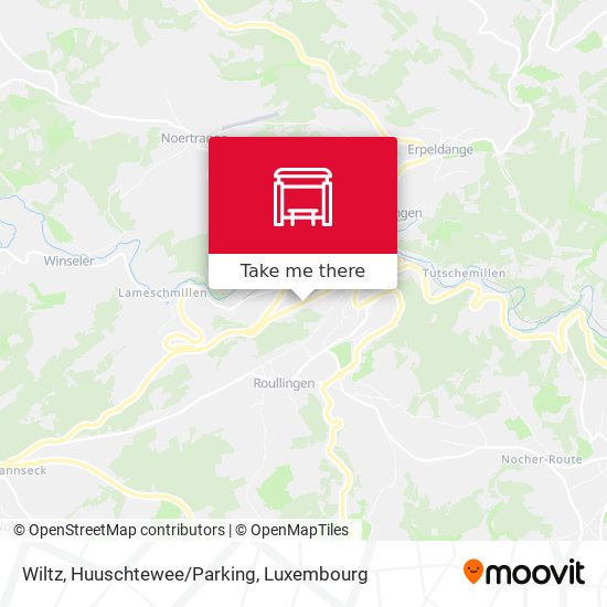 Wiltz, Huuschtewee/Parking Karte