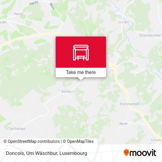 Doncols, Um Wäschbur map