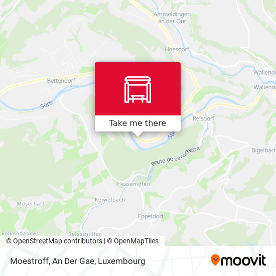 Moestroff, An Der Gae map