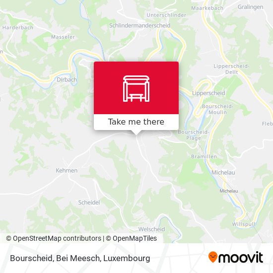 Bourscheid, Bei Meesch Karte