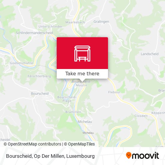 Bourscheid, Op Der Millen map