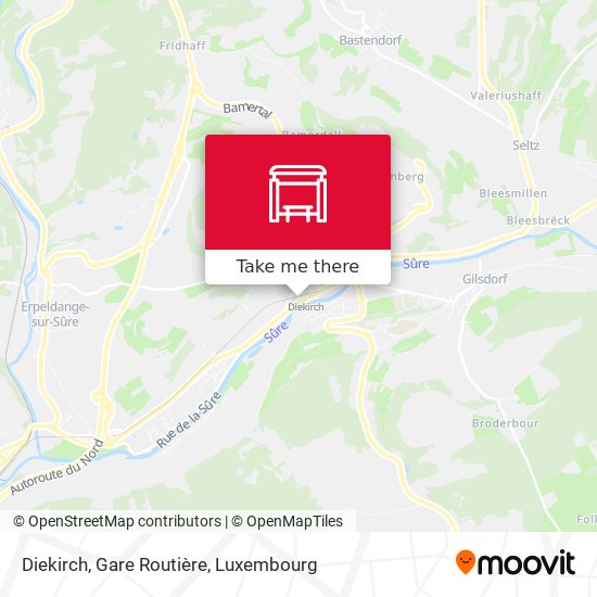 Diekirch, Gare Routière map