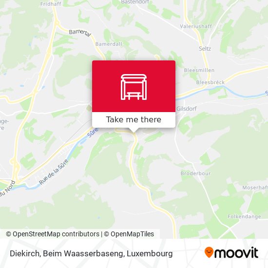 Diekirch, Beim Waasserbaseng map