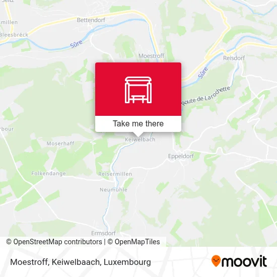 Moestroff, Keiwelbaach map