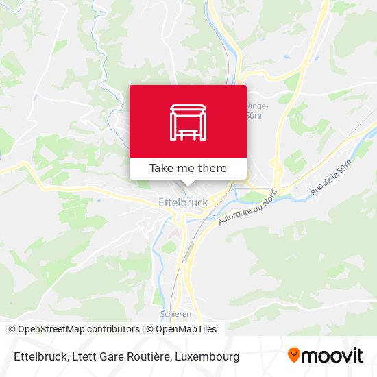 Ettelbruck, Ltett Gare Routière map