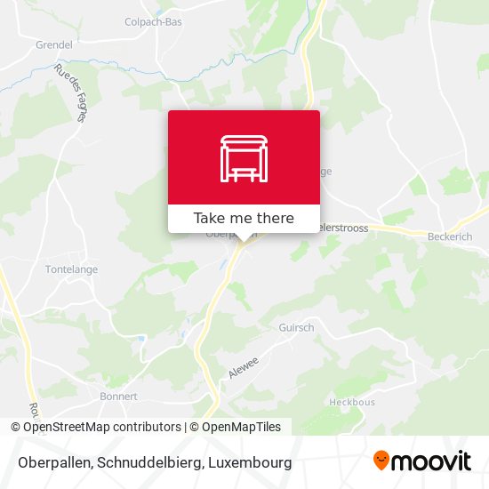 Oberpallen, Schnuddelbierg Karte