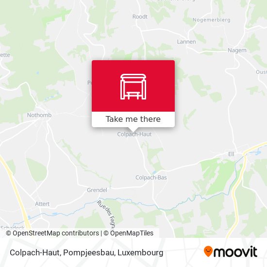 Colpach-Haut, Pompjeesbau Karte