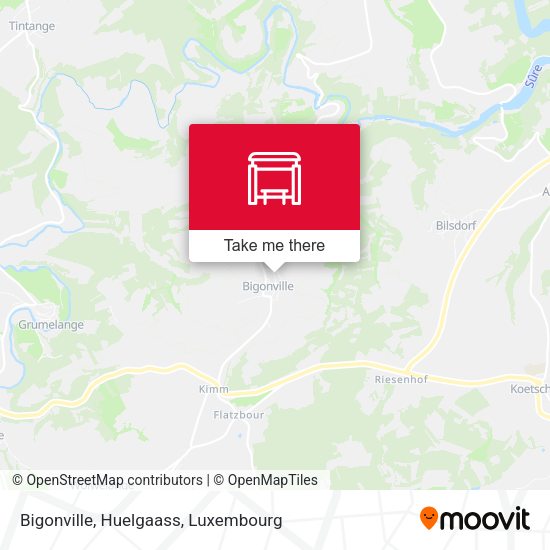 Bigonville, Huelgaass map