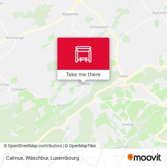 Calmus, Wäschbur map