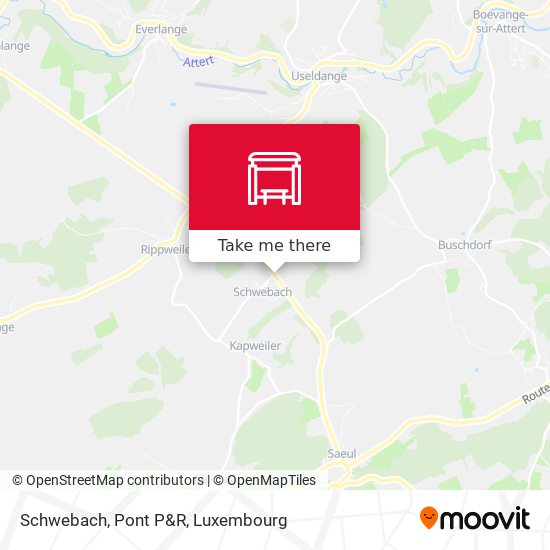 Schwebach, Pont P&R map