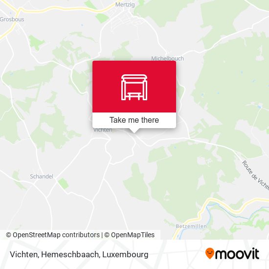 Vichten, Hemeschbaach map