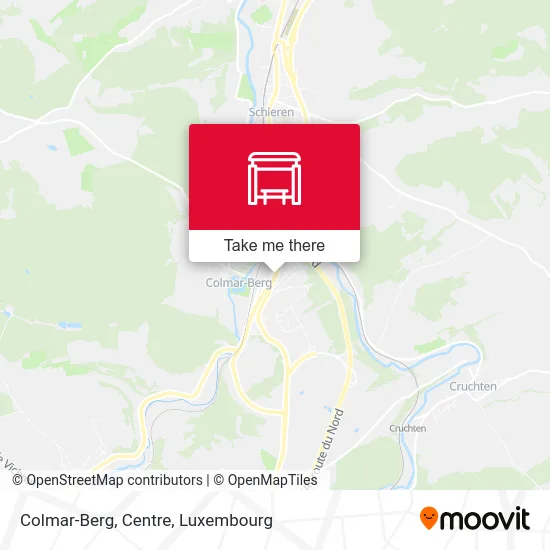 Colmar-Berg, Centre map