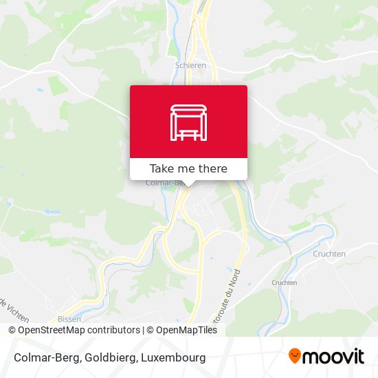 Colmar-Berg, Goldbierg Karte