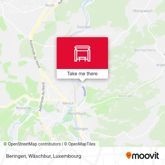 Beringen, Wäschbur map