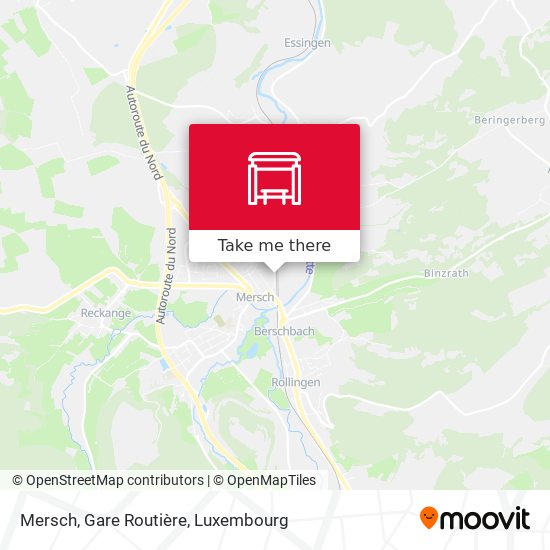 Mersch, Gare Routière map