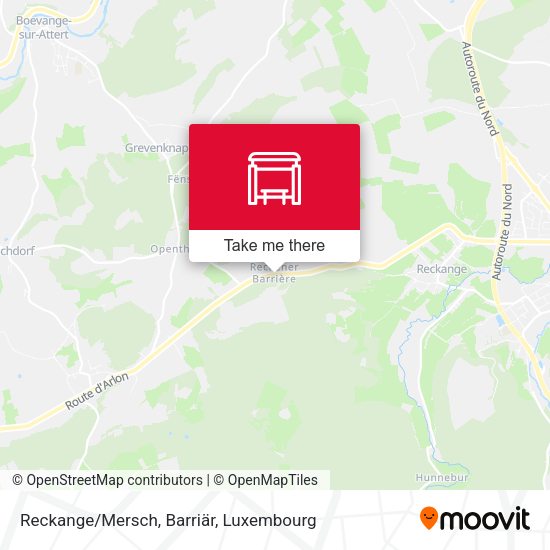 Reckange/Mersch, Barriär map