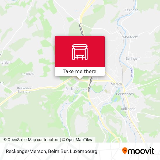 Reckange/Mersch, Beim Bur map