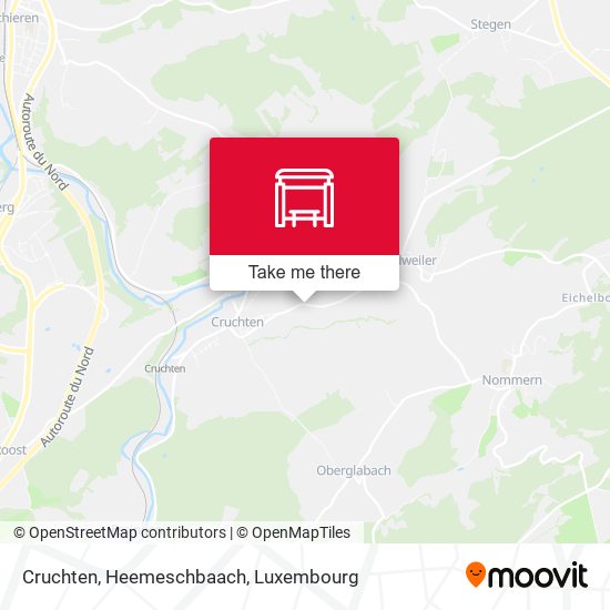 Cruchten, Heemeschbaach map