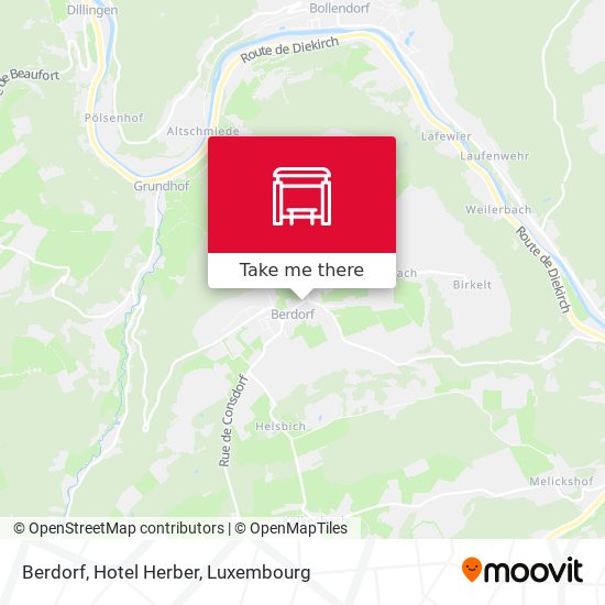 Berdorf, Hotel Herber map