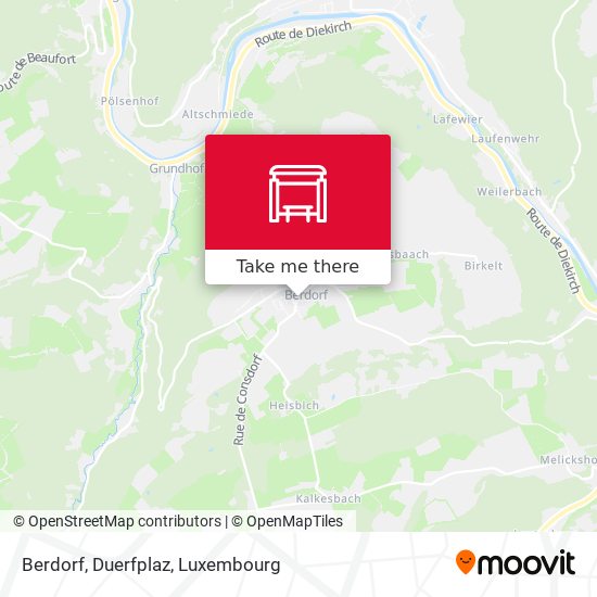 Berdorf, Duerfplaz map