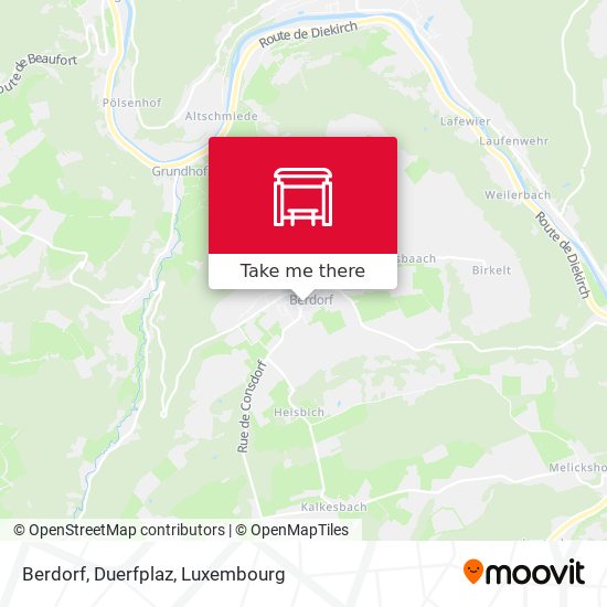 Berdorf, Duerfplaz Karte