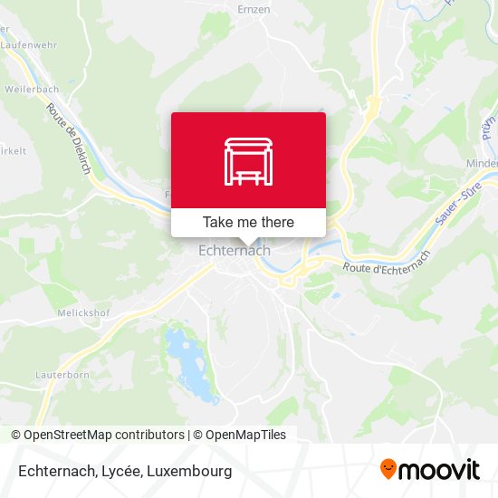 Echternach, Lycée map