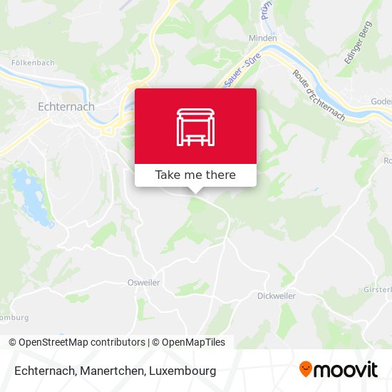 Echternach, Manertchen map