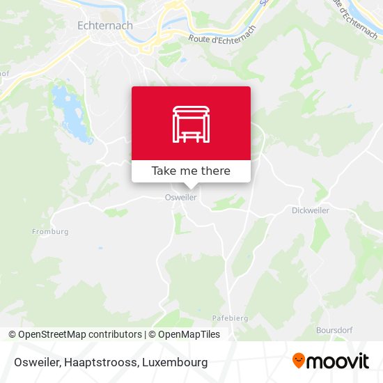 Osweiler, Haaptstrooss map