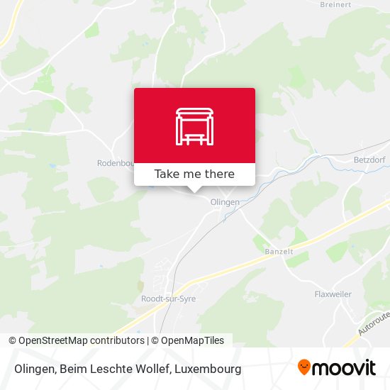 Olingen, Beim Leschte Wollef map