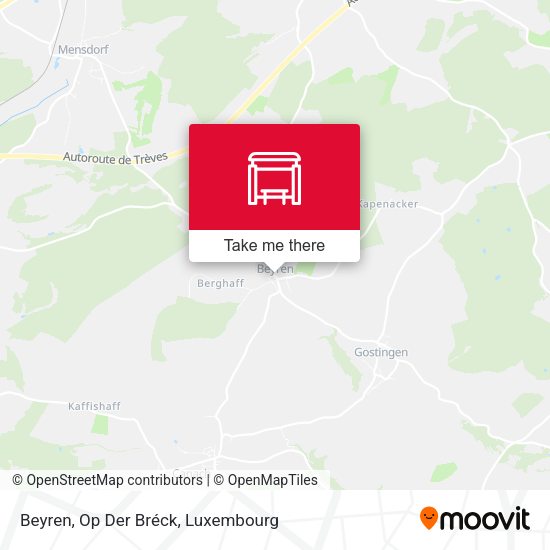 Beyren, Op Der Bréck map