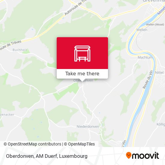 Oberdonven, AM Duerf map