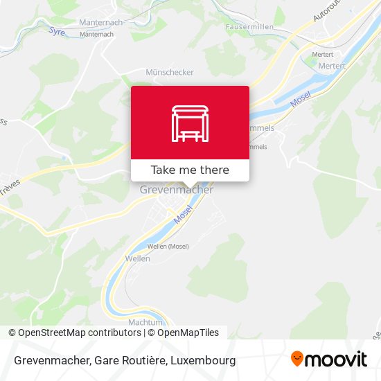 Grevenmacher, Gare Routière map