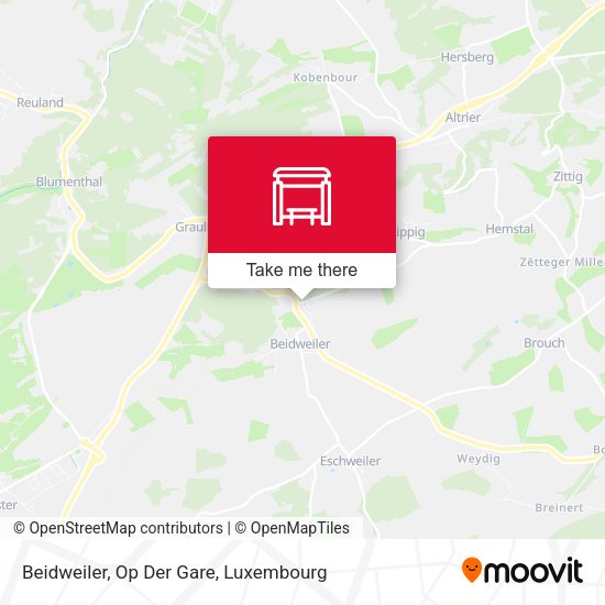 Beidweiler, Op Der Gare map