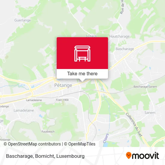 Bascharage, Bomicht map
