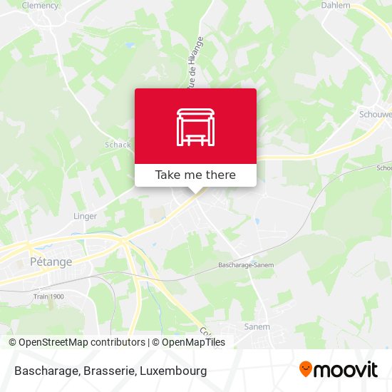 Bascharage, Brasserie map