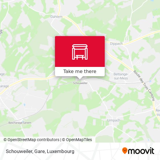 Schouweiler, Gare map
