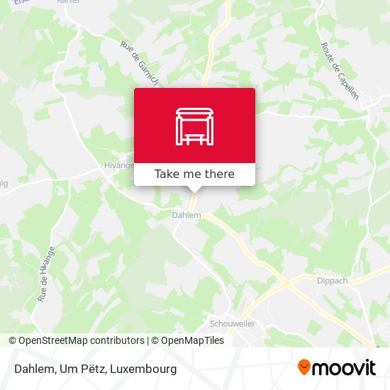 Dahlem, Um Pëtz Karte