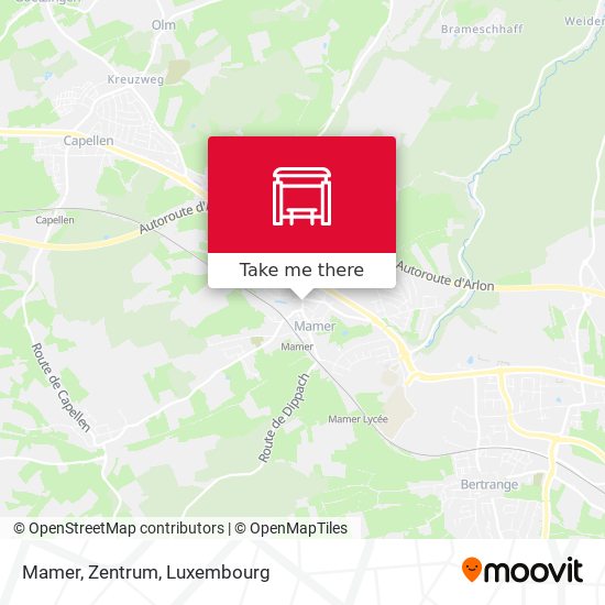 Mamer, Zentrum Karte