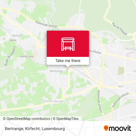 Bertrange, Kirfecht map