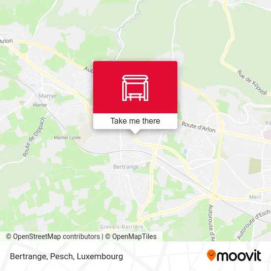 Bertrange, Pesch map