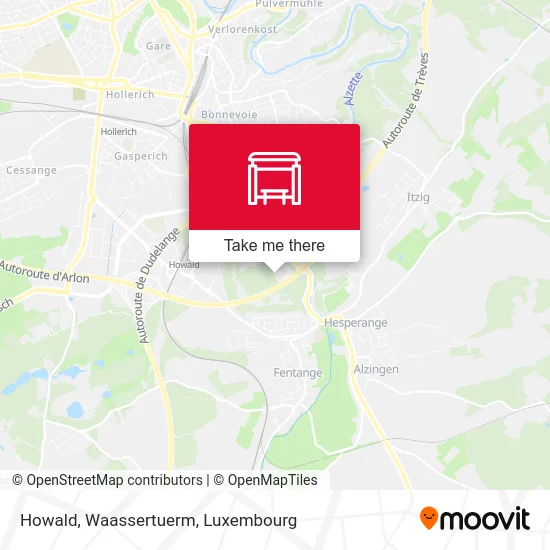 Howald, Waassertuerm map