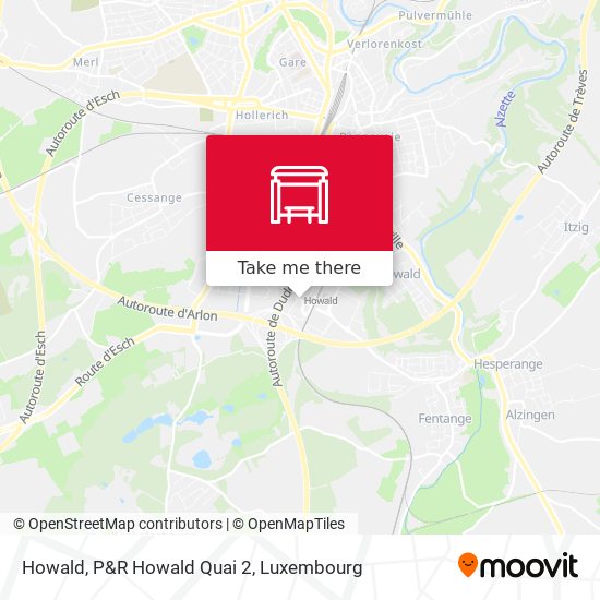 Howald, P&R Howald Quai 2 map