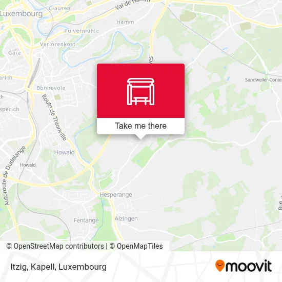 Itzig, Kapell map
