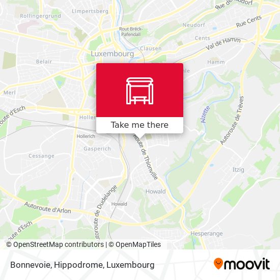 Bonnevoie, Hippodrome Karte
