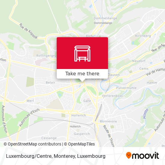 Luxembourg/Centre, Monterey Karte